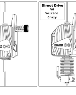 Extrusor DUAL DRIVE BMG V3.0 Transparente