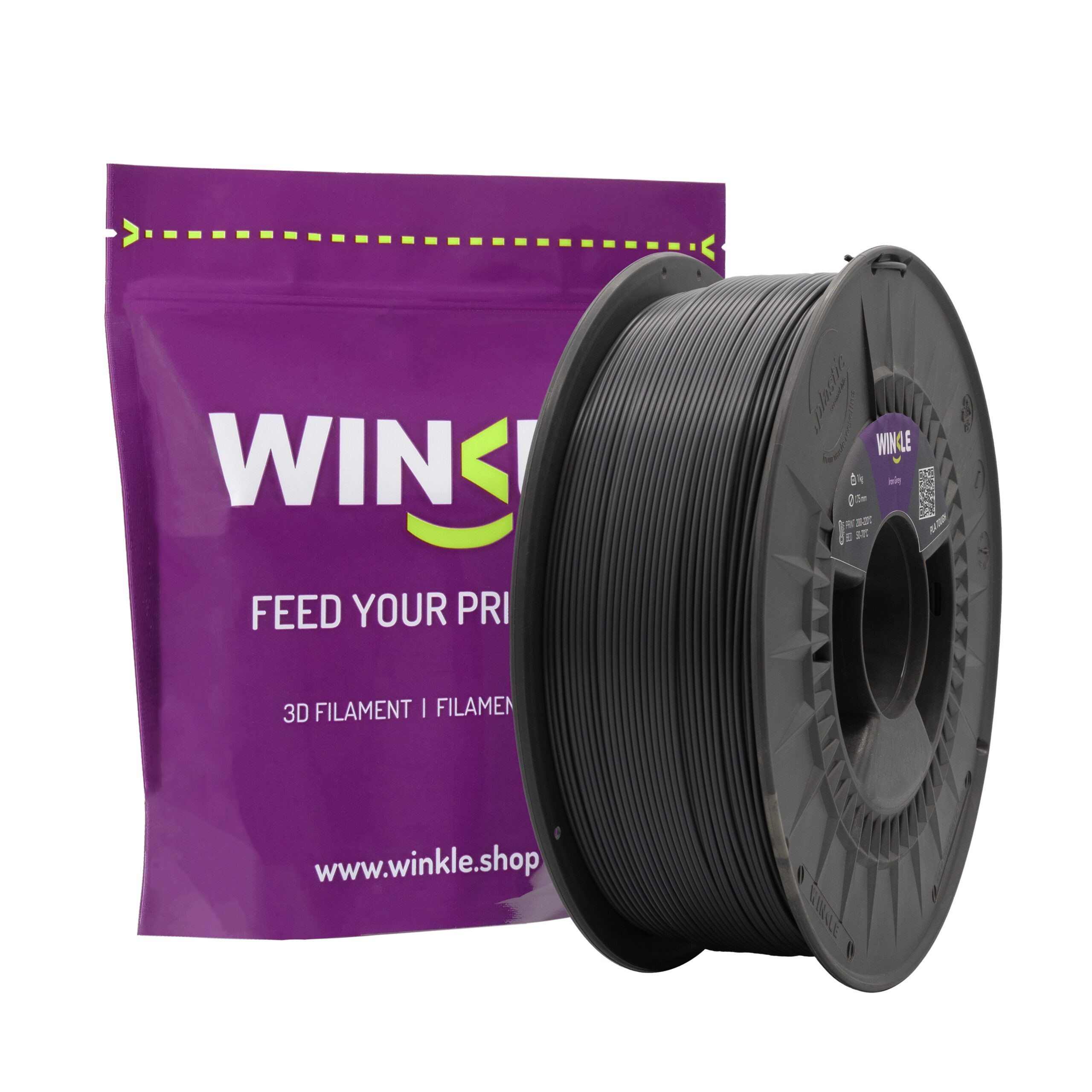PLA TOUGH Winkle - Iron Grey, 1 kg-OUTLET - Imagen 3